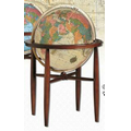Finley 20" Antique Illuminated Heirloom Globe w/ Brass Finish Meridian